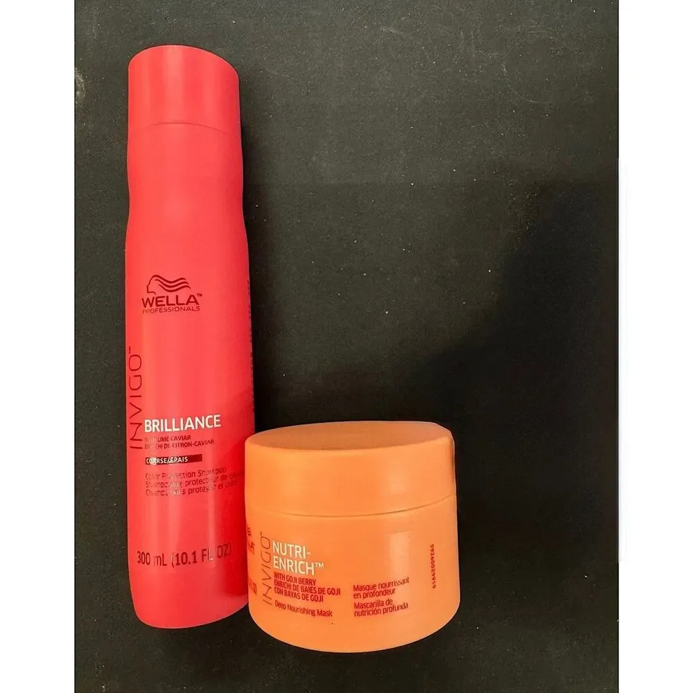 Wella Invigo Brilliance Color Protection Shampoo 10.1 oz & Mask 5.1 oz Duo
